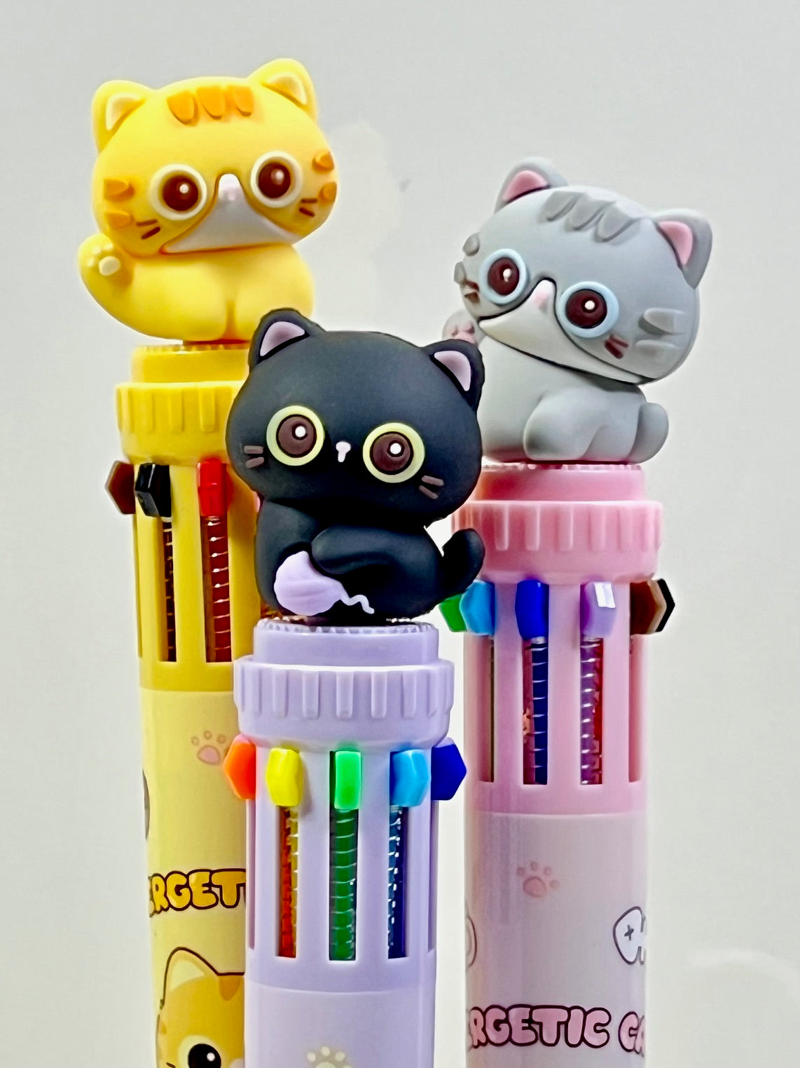 23038 Cats 10-Color Retractable Ball Pen-36