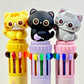 23038 Cats 10-Color Retractable Ball Pen-36