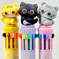 23038 Cats 10-Color Retractable Ball Pen-36