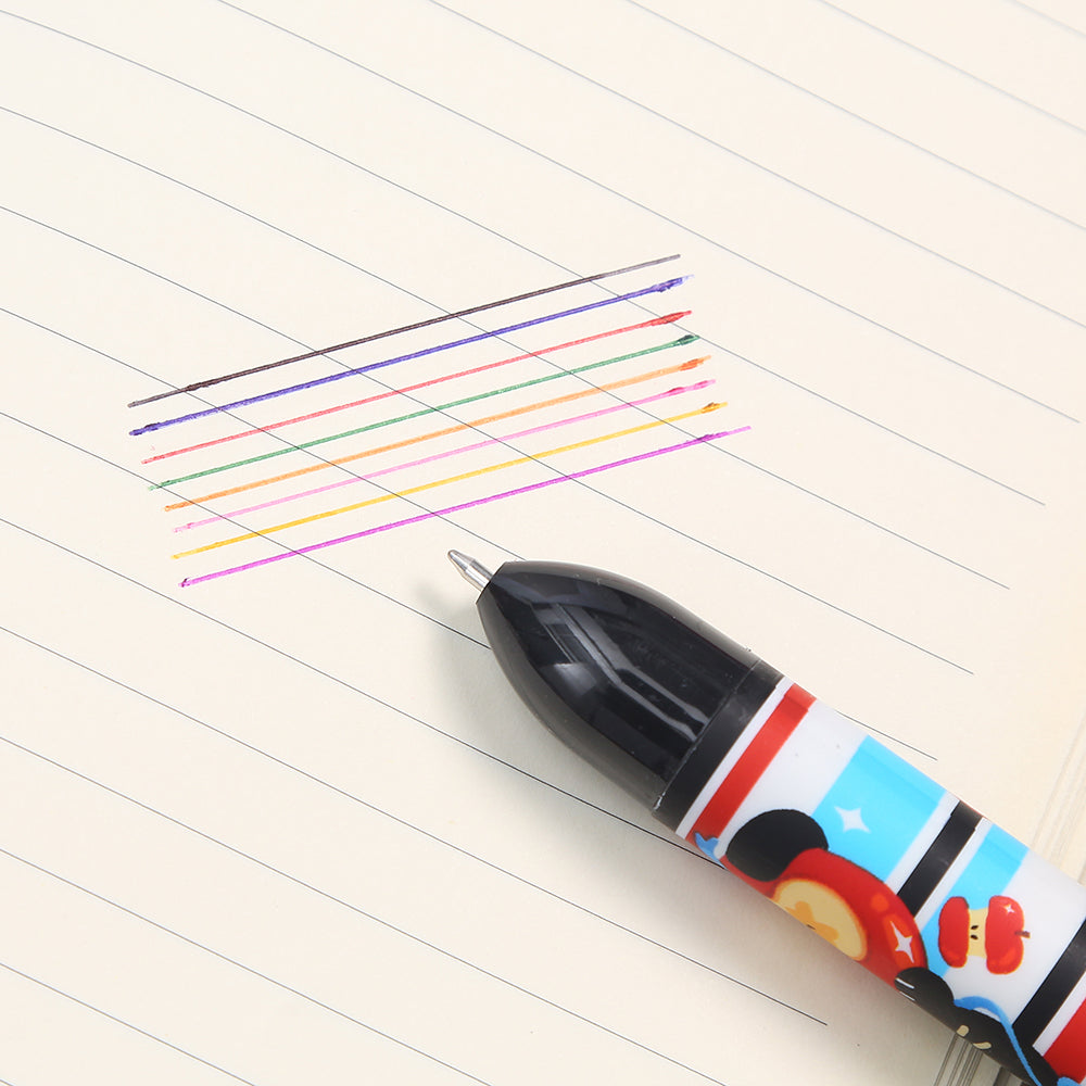 23039 Apple Cat 8-Color Retractable Ball Pen-24