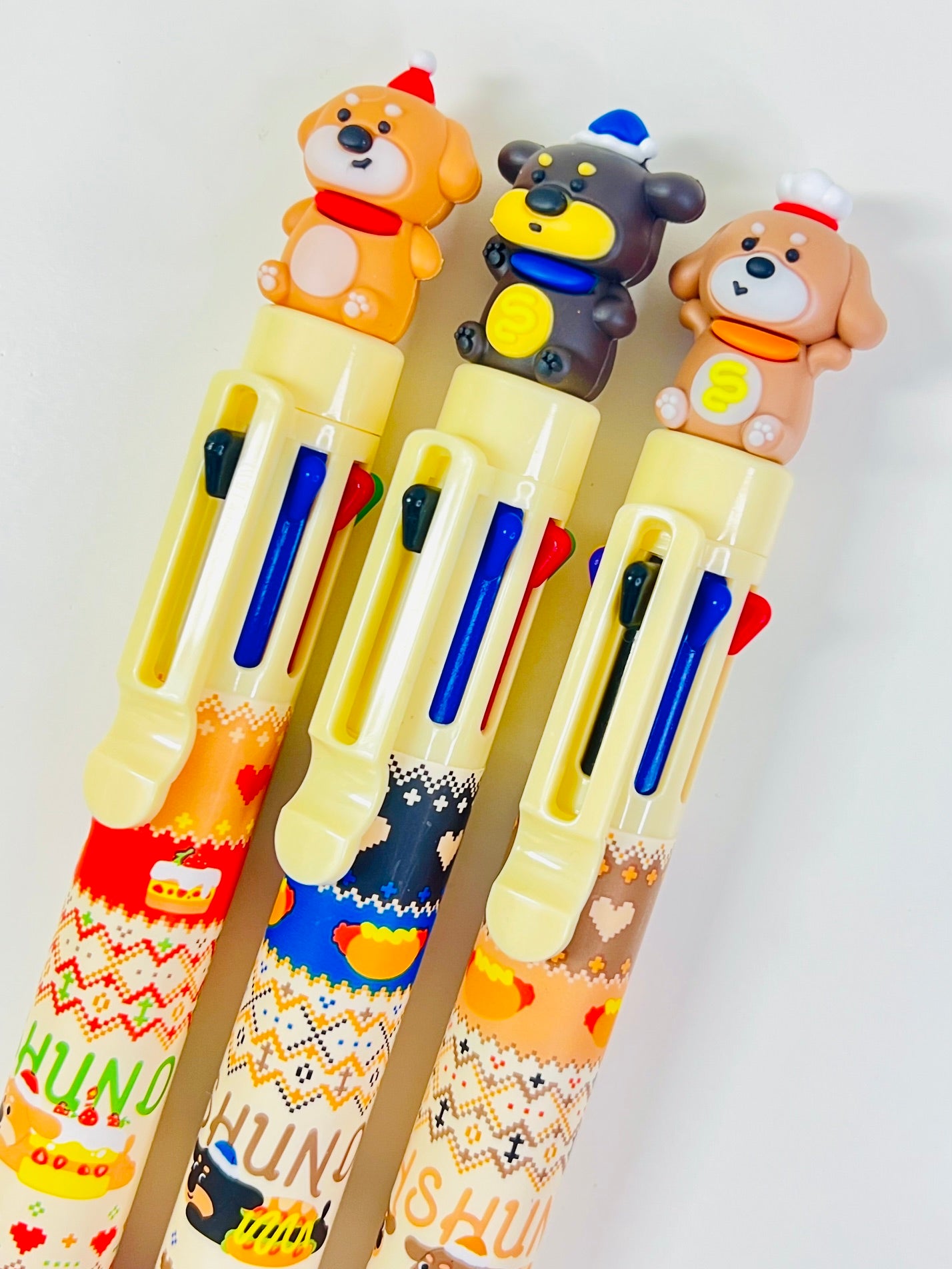 23040 Dachshund Dog 8-Color Retractable Ball Pen-24