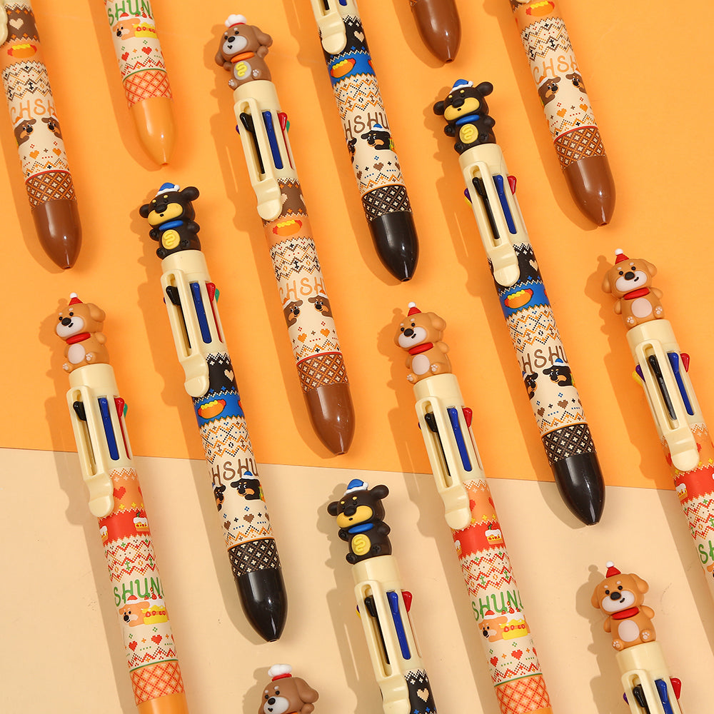 23040 Dachshund Dog 8-Color Retractable Ball Pen-24