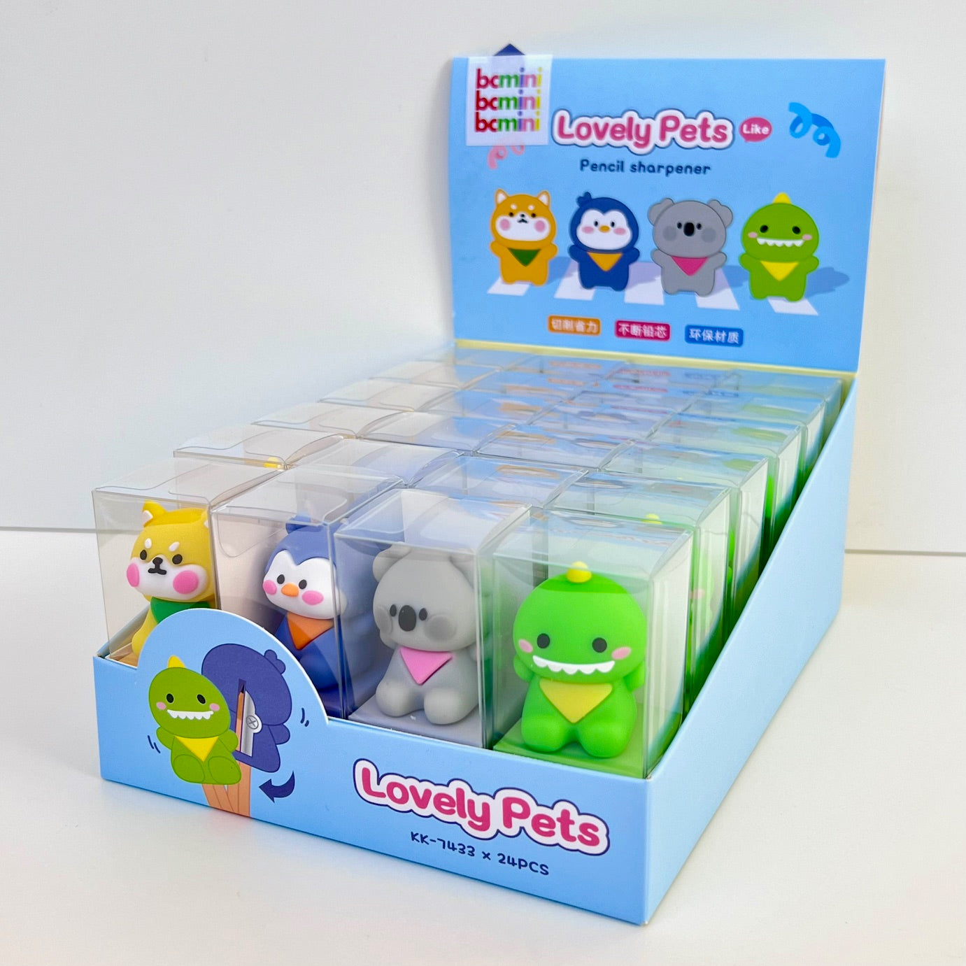 33303 ANIMALS PENCIL SHARPENER-24