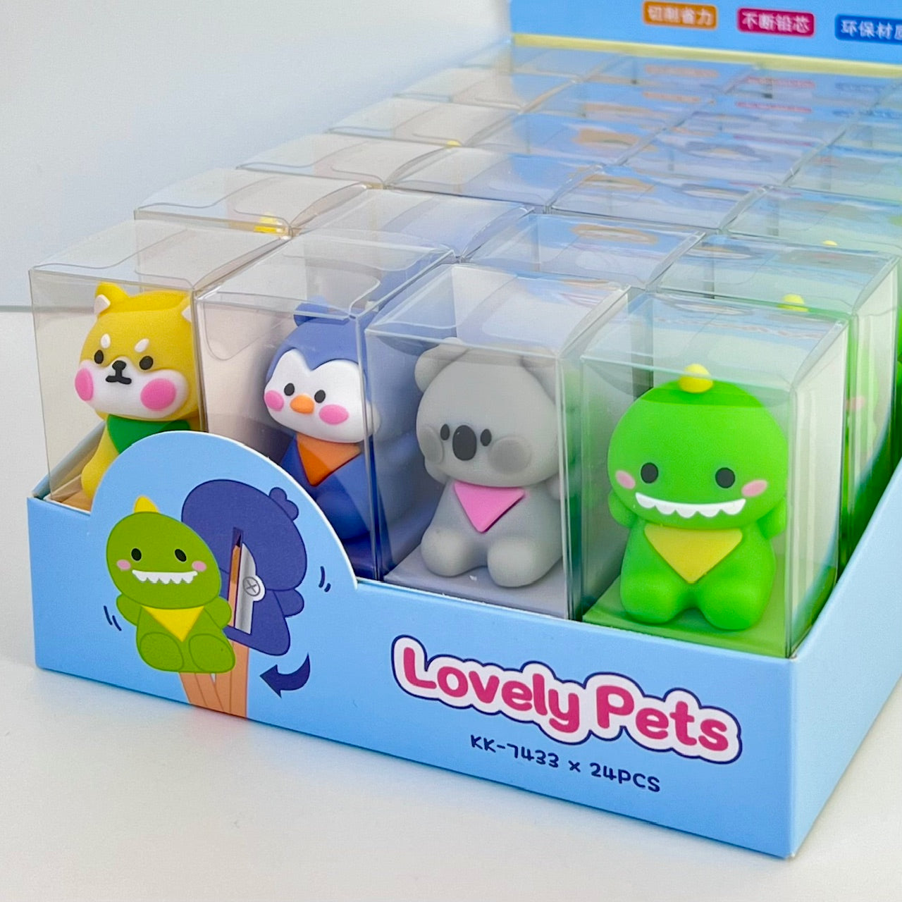 33303 ANIMALS PENCIL SHARPENER-24