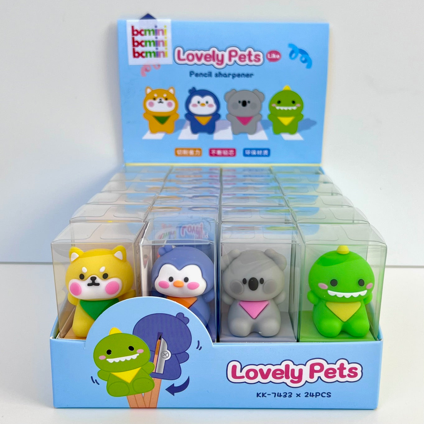 33303 ANIMALS PENCIL SHARPENER-24