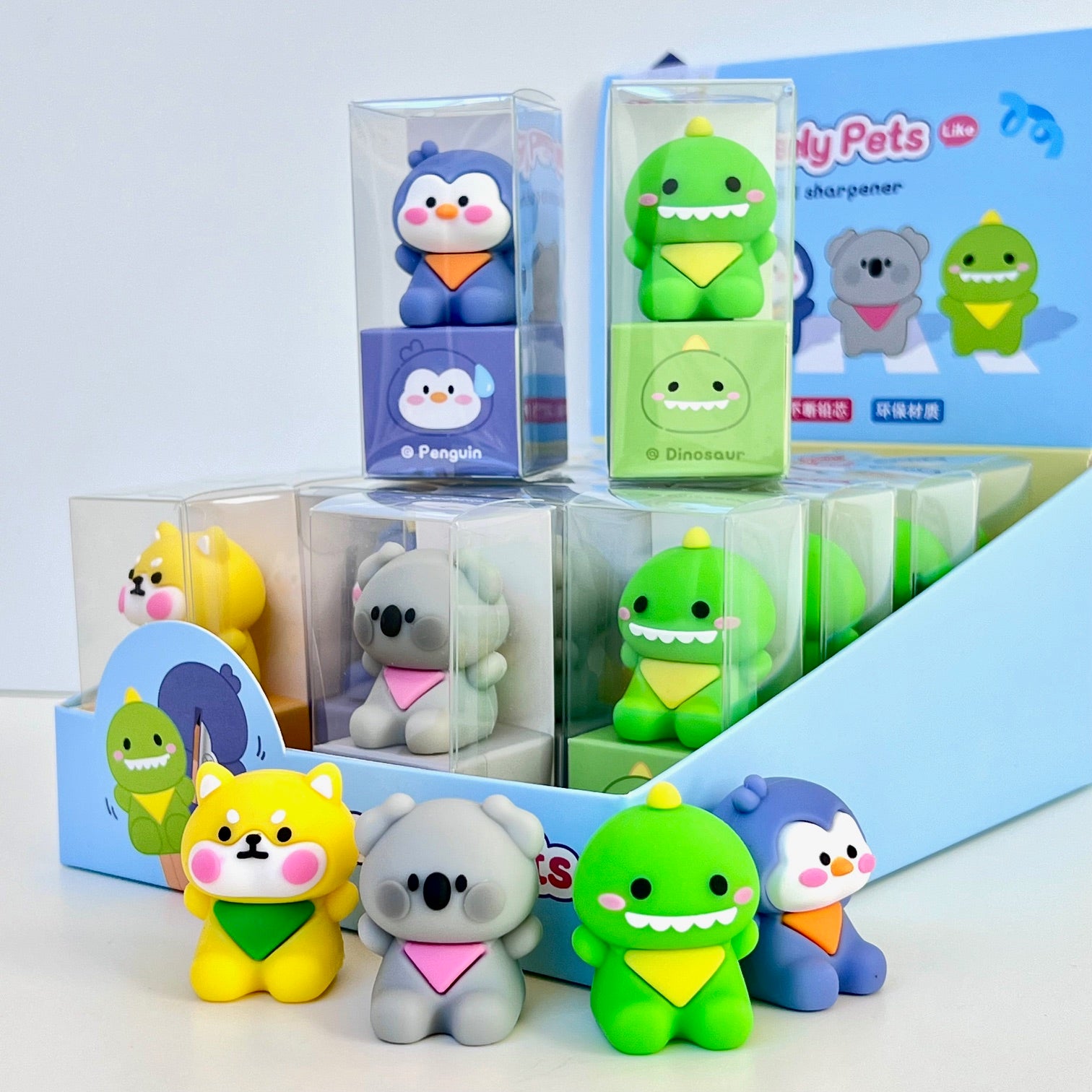 caho ⭐︎新品MEER. THIN RUBBER CUTSEW 33303 ANIMALS PENCIL SHARPENER-24 – BCmini