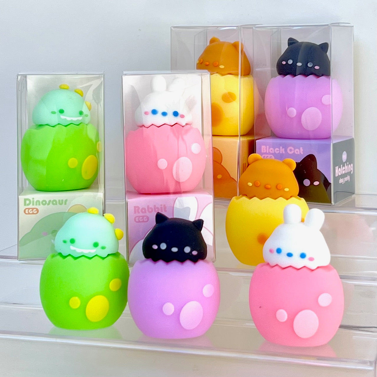 33304 EGG ANIMAL BABIES PENCIL SHARPENER-24