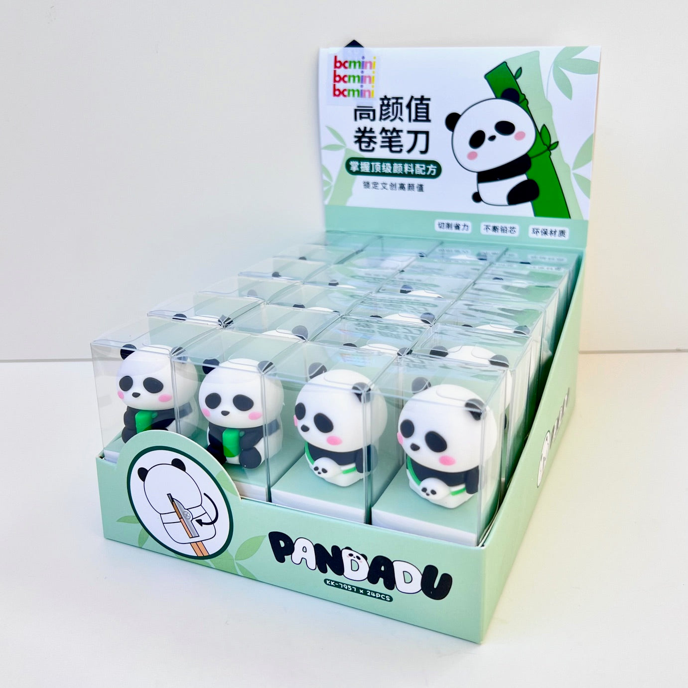 33306 PANDA PENCIL SHARPENER-24