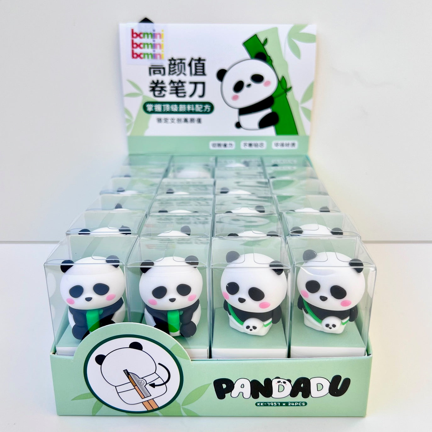 33306 PANDA PENCIL SHARPENER-24