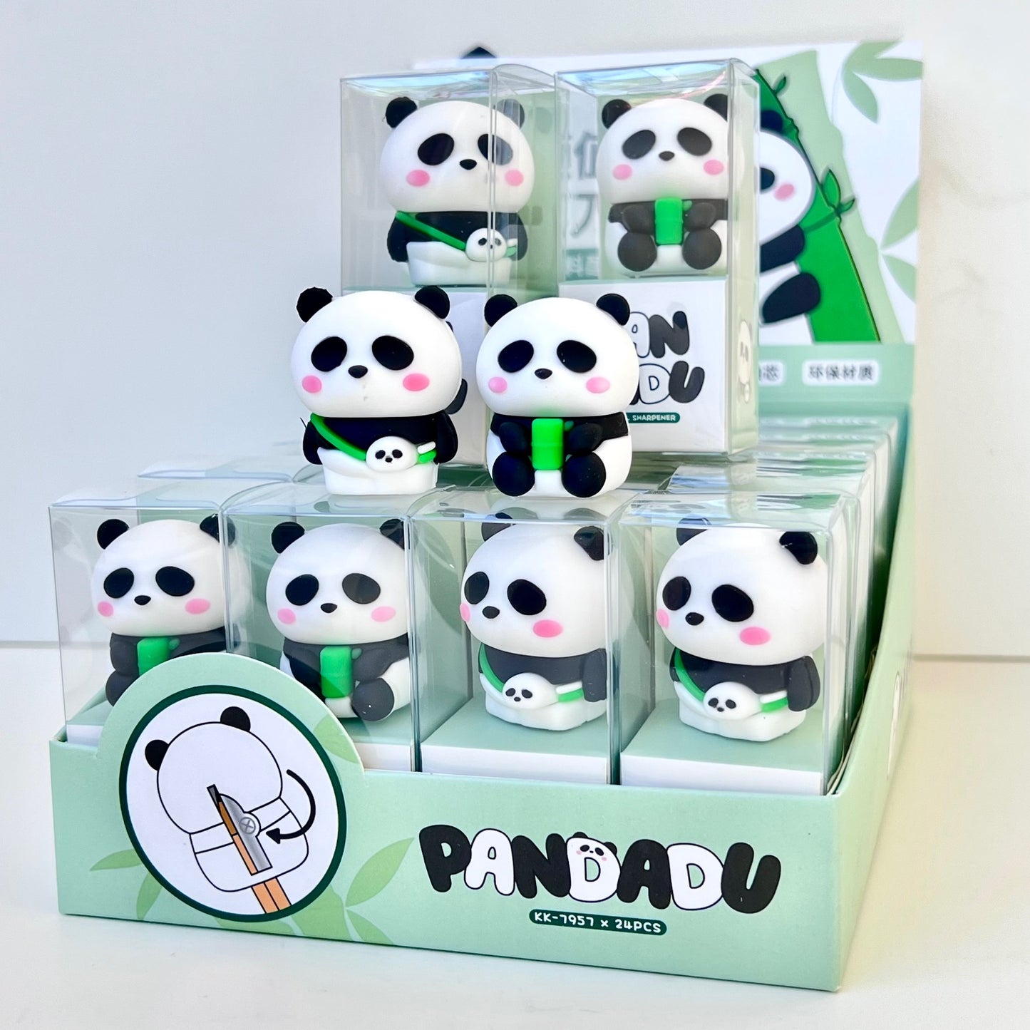33306 PANDA PENCIL SHARPENER-24