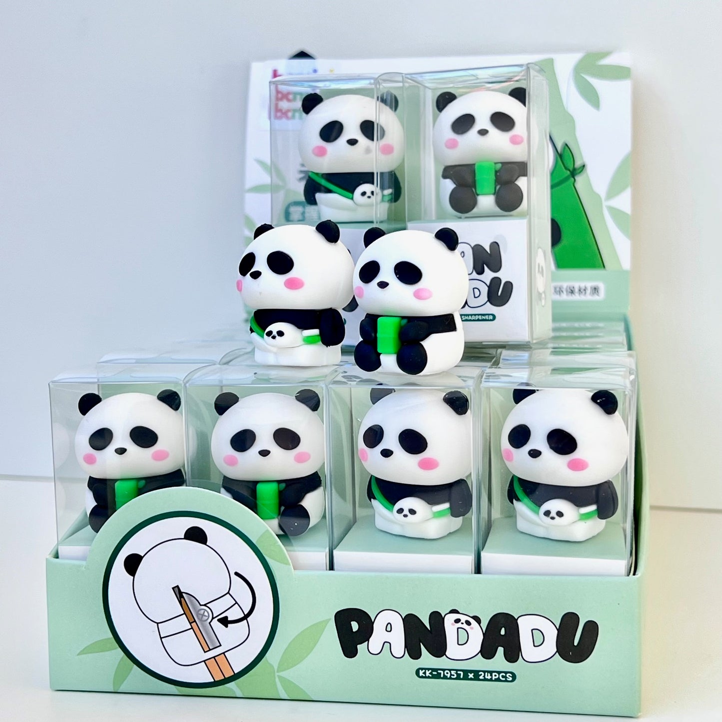 33306 PANDA PENCIL SHARPENER-24