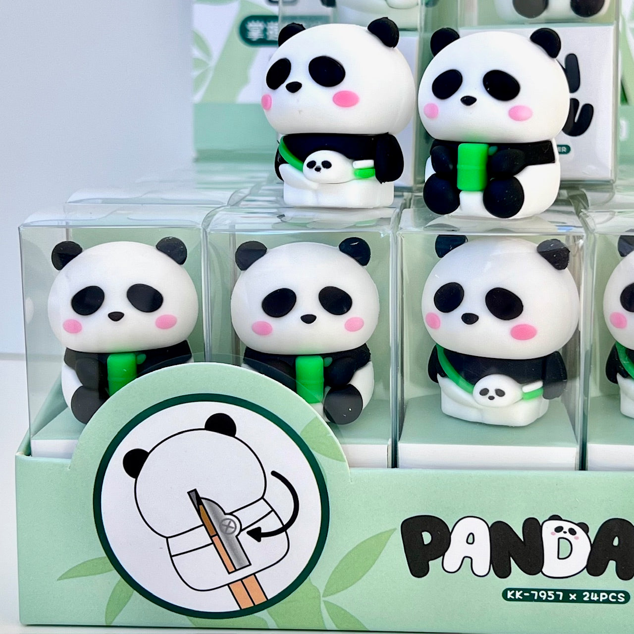 33306 PANDA PENCIL SHARPENER-24
