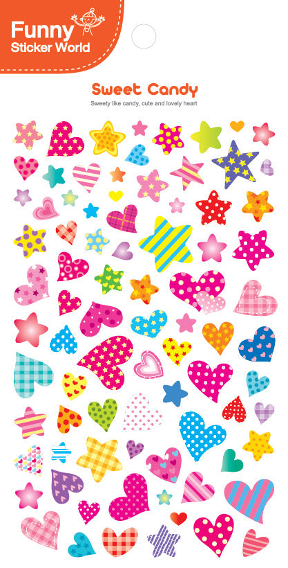 38082 Sweet Candy Heats and Stars Stickers-12