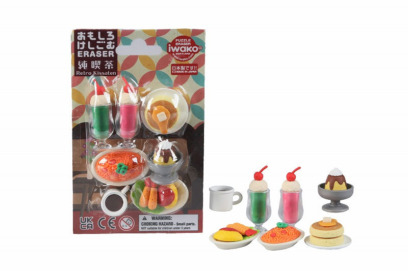38382 RETRO DINER ERASER CARD-10 CARDS