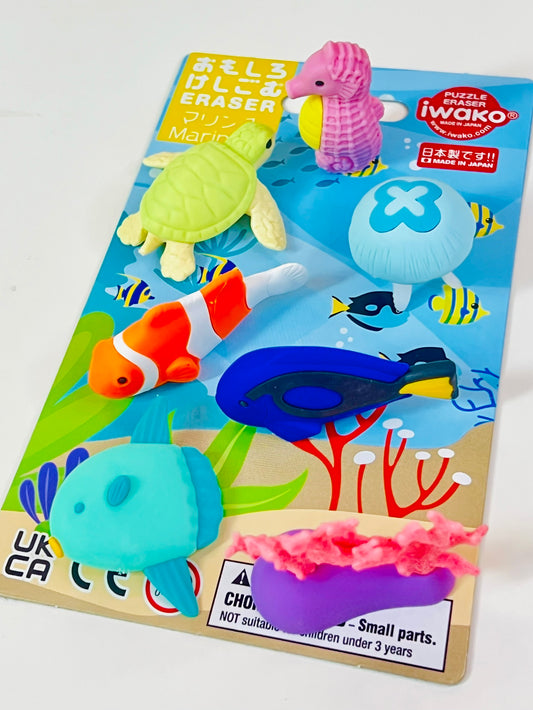 38383 MARINE 1 ERASER CARD-10 CARDS