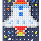 38499 Rocket Astronaut Iwako Dot Art Eraser-1
