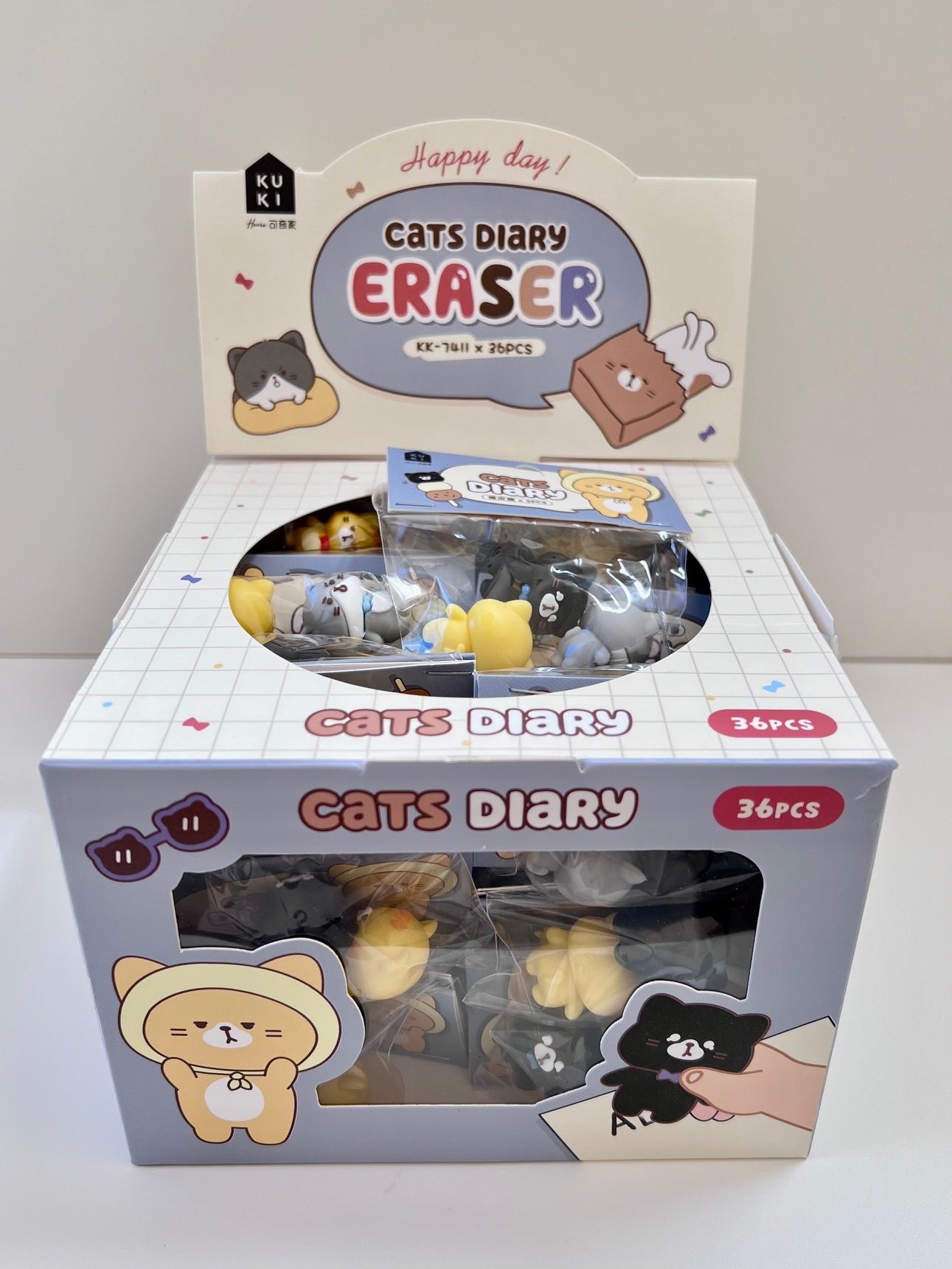 38810 Cat Diary 3-Cats Erasers-36