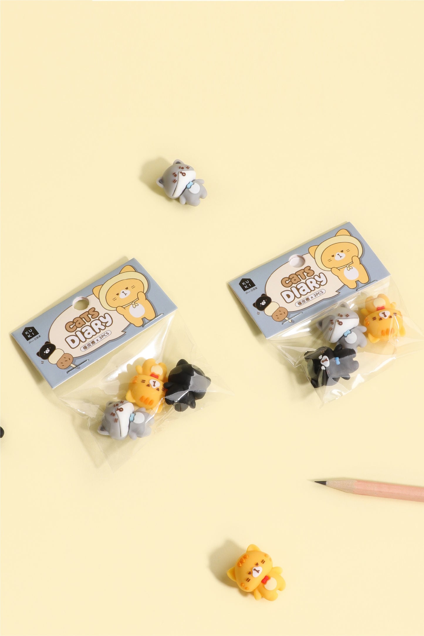 38810 Cat Diary 3-Cats Erasers-36