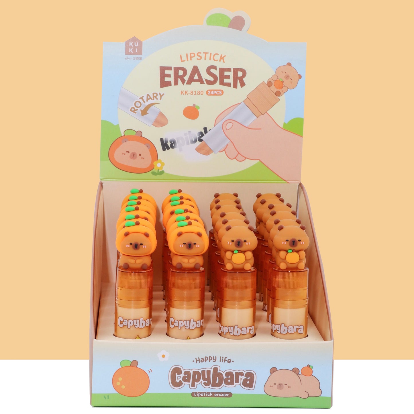 38813 Capybara Lipstick Eraser -24