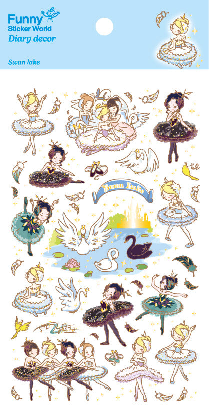 40757 Swan Lake Ballerina Sticker-12