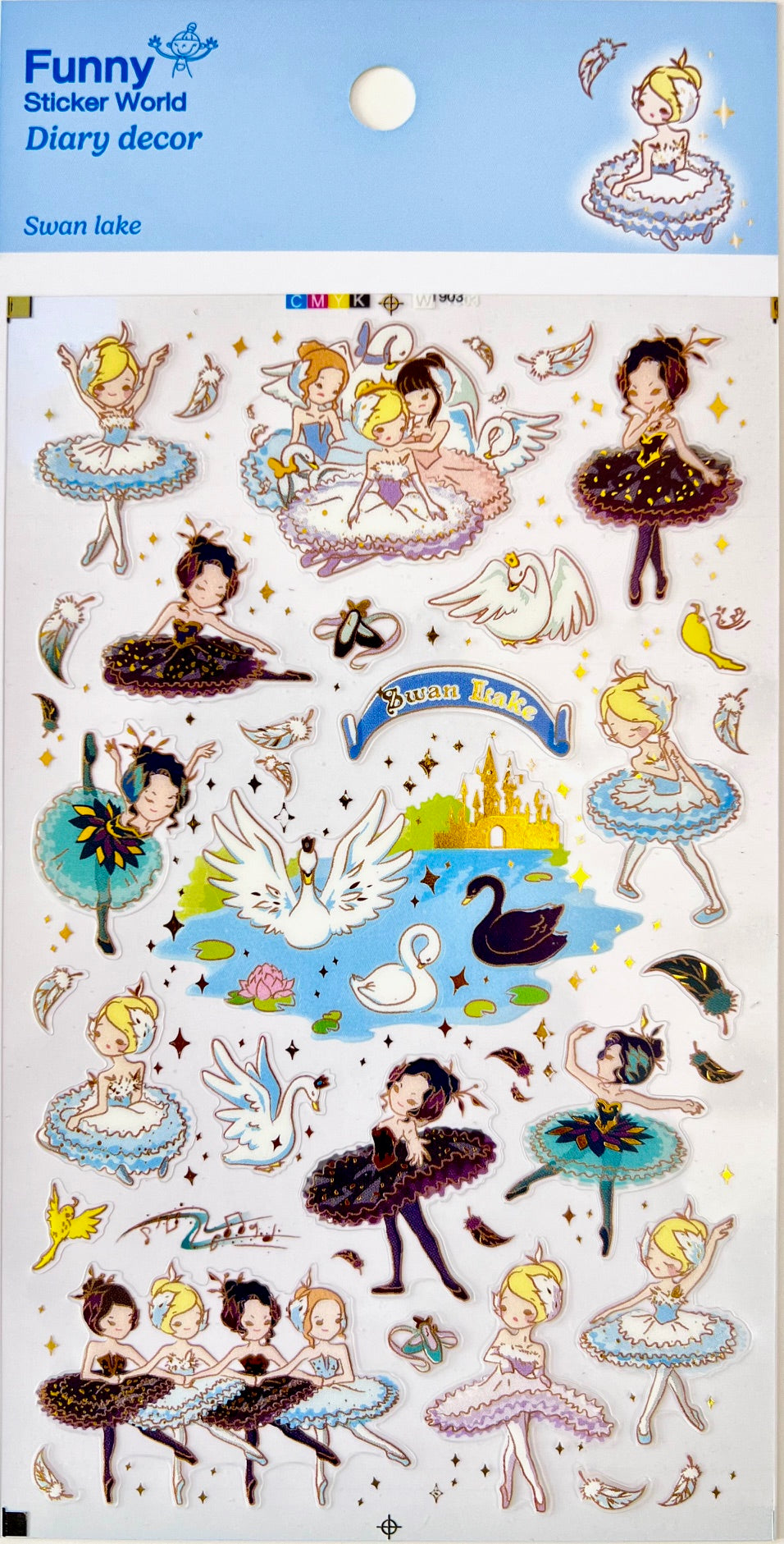 40757 Swan Lake Ballerina Sticker-12