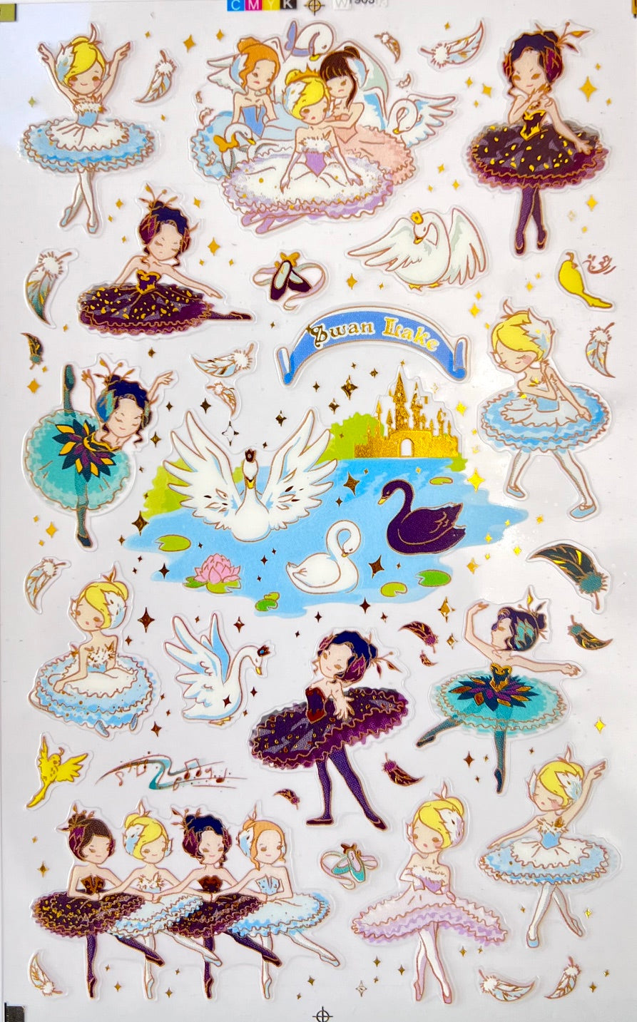 40757 Swan Lake Ballerina Sticker-12