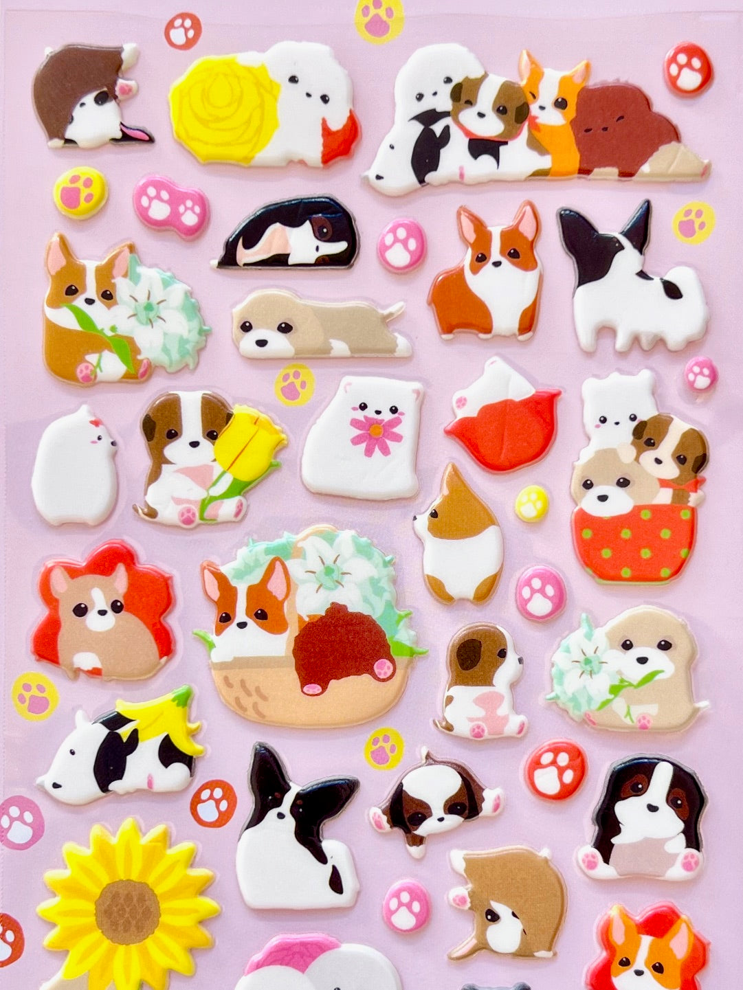 40795 CHARMING PUPPY PUFFY STICKERS-12