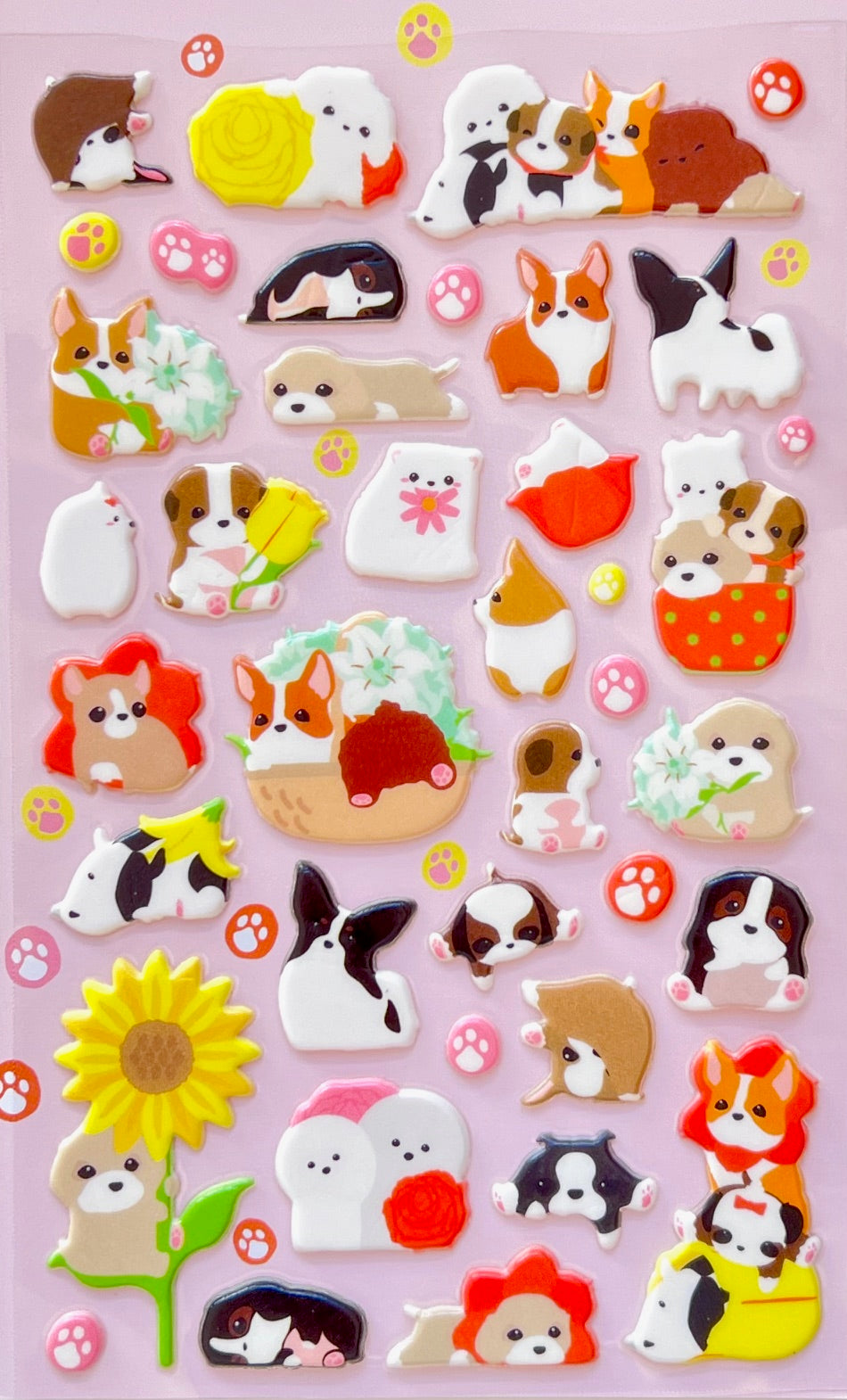 40795 CHARMING PUPPY PUFFY STICKERS-12