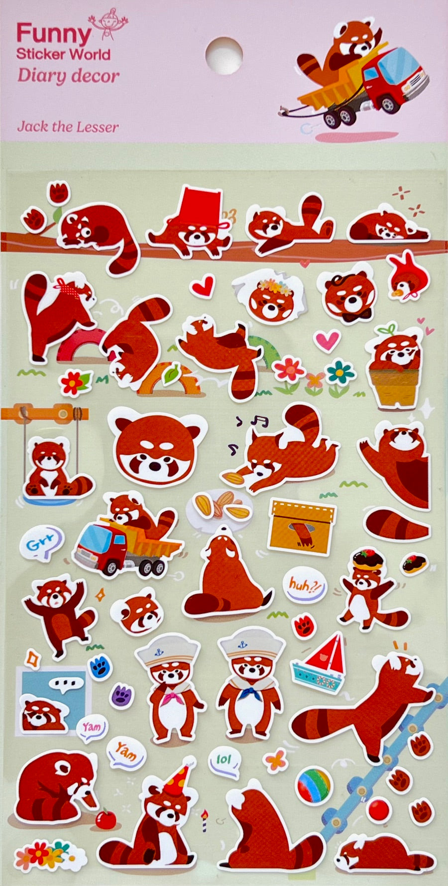 41839 Red Panda Sticker-12
