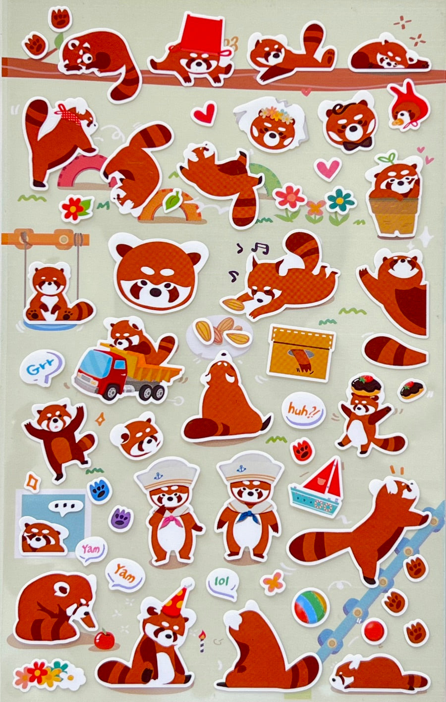 41839 Red Panda Sticker-12