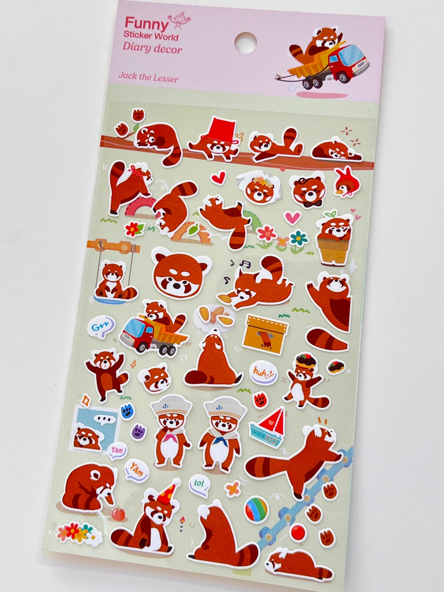 41839 Red Panda Sticker-12