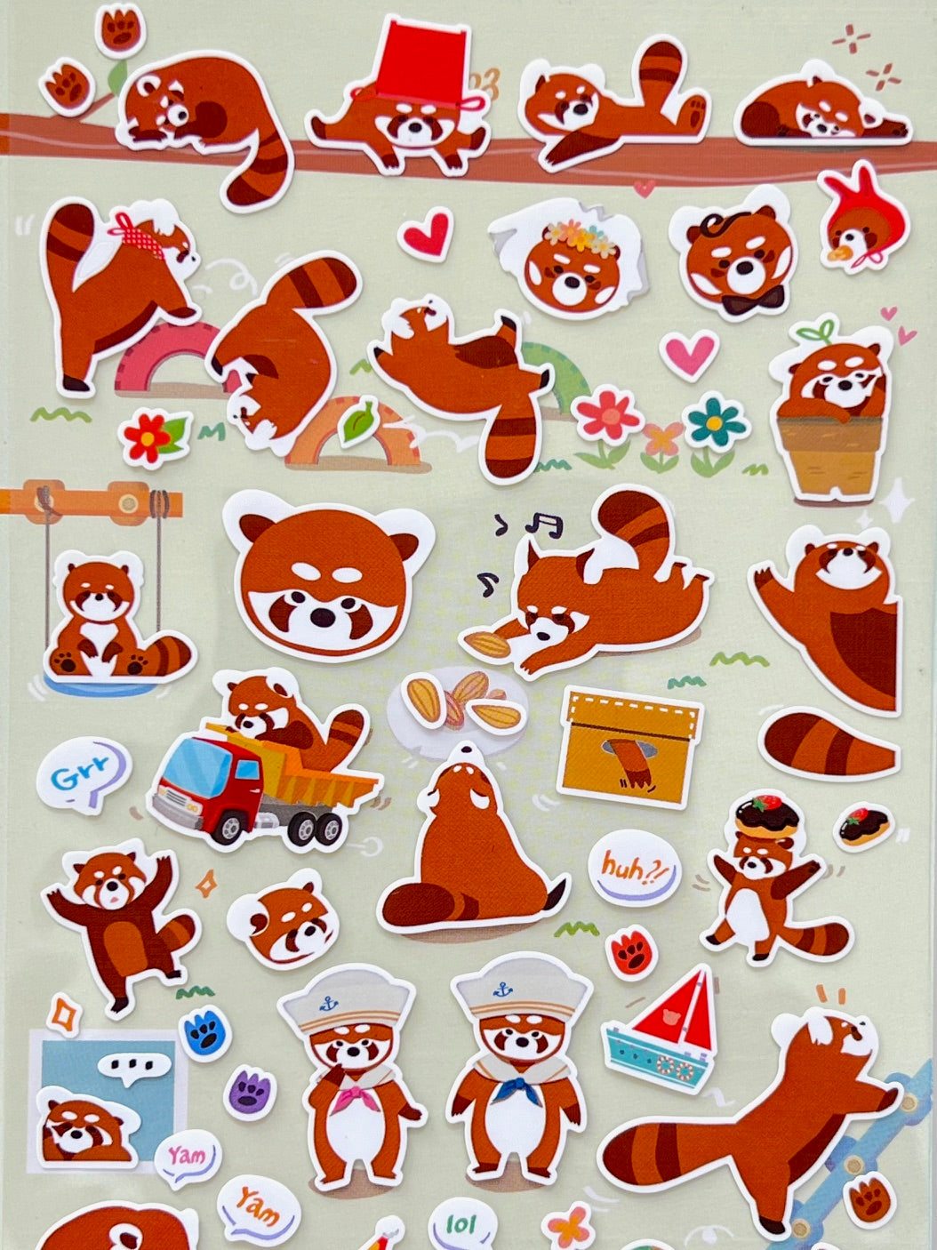41839 Red Panda Sticker-12