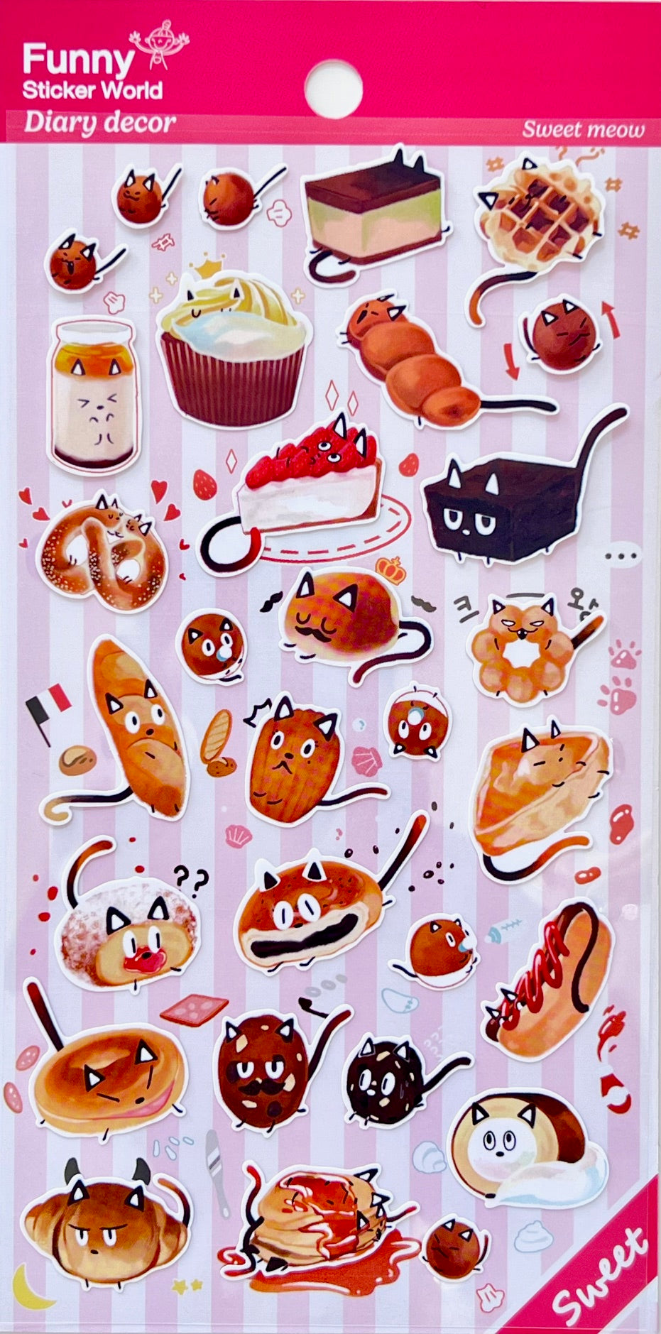 42843 Sweet Meow Desserts Sticker-12