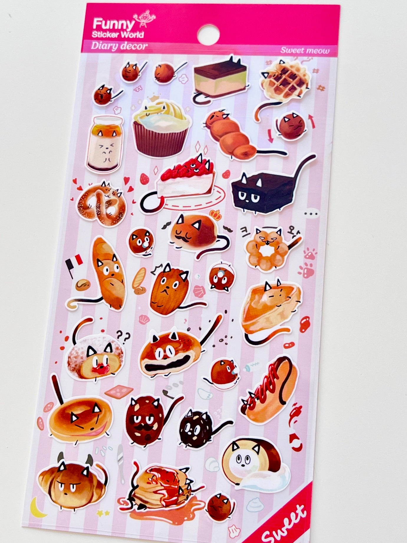 42843 Sweet Meow Desserts Sticker-12