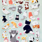 50473 Kawaii Cat Sticker-12