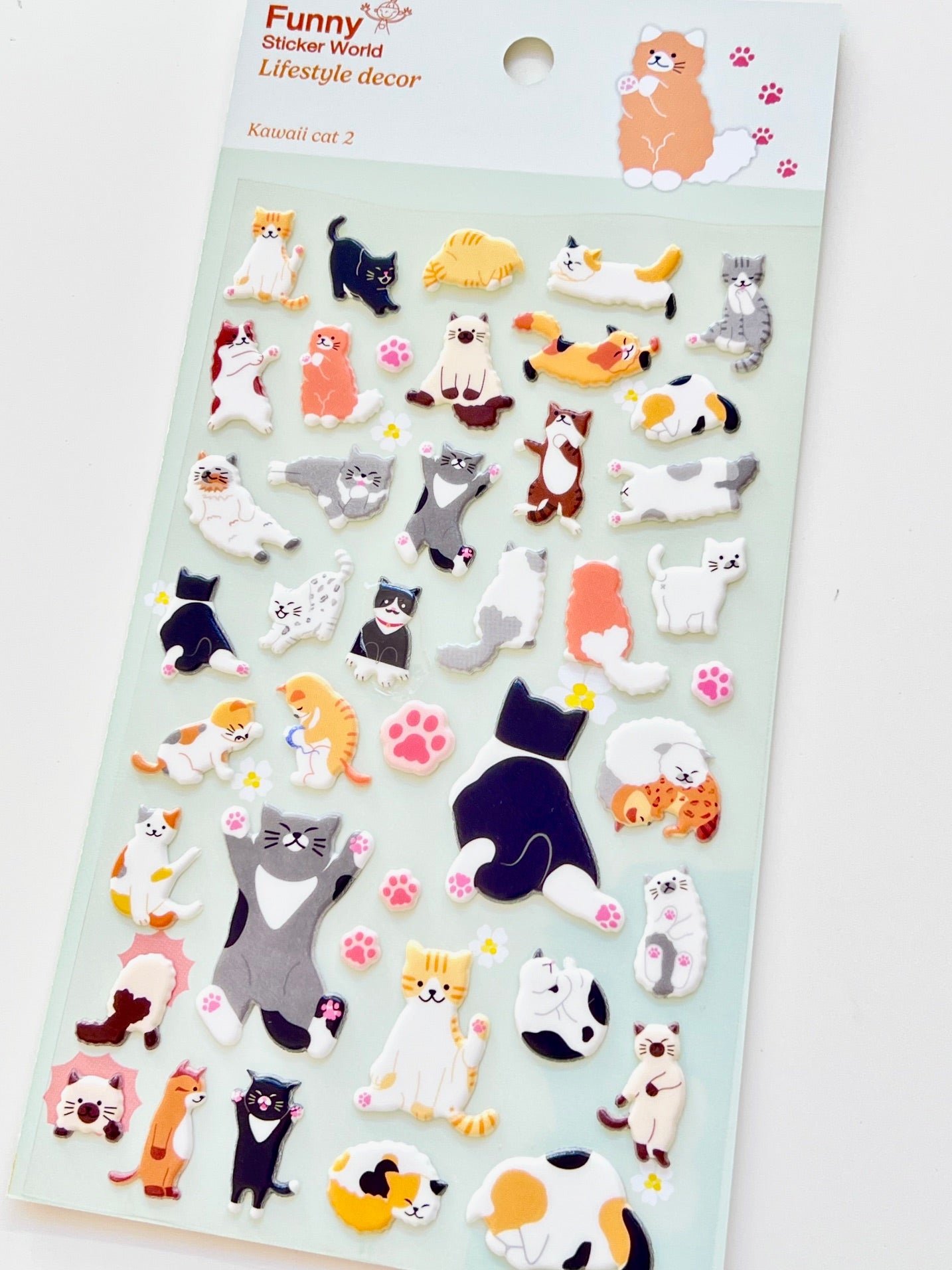 50473 Kawaii Cat Sticker-12