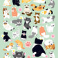 50473 Kawaii Cat Sticker-12