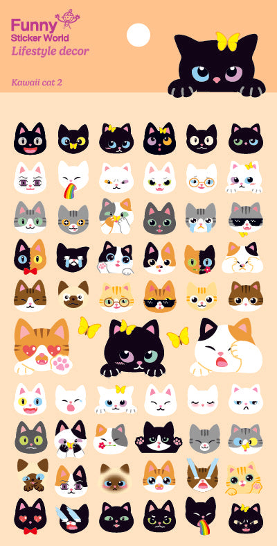 50572 Kawaii Cats Vol.2 Sticker-12
