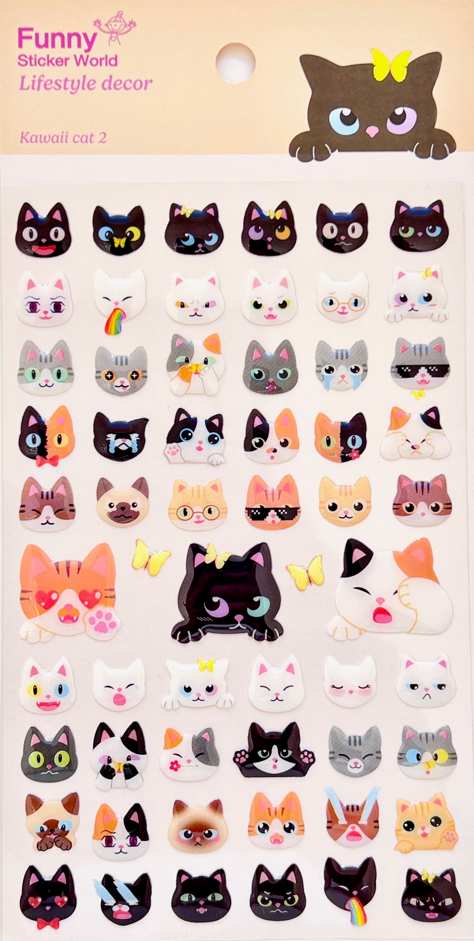 50572 Kawaii Cats Vol.2 Sticker-12