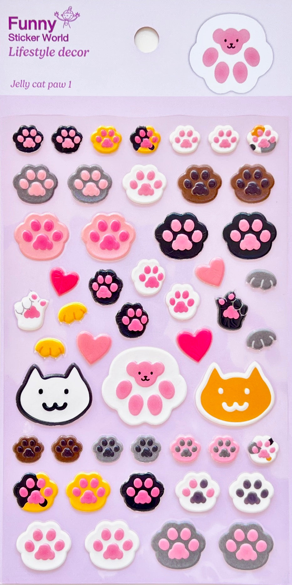50602 Jelly Cat Paws Sticker-12