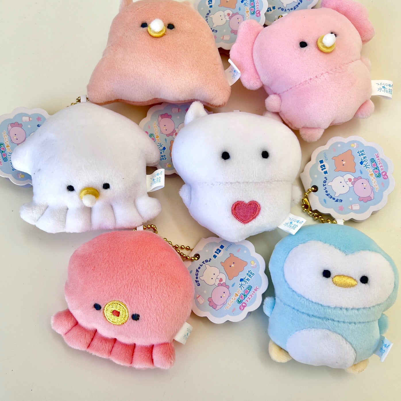 63501 SEA ANIMALS PLUSH CHARMS-12