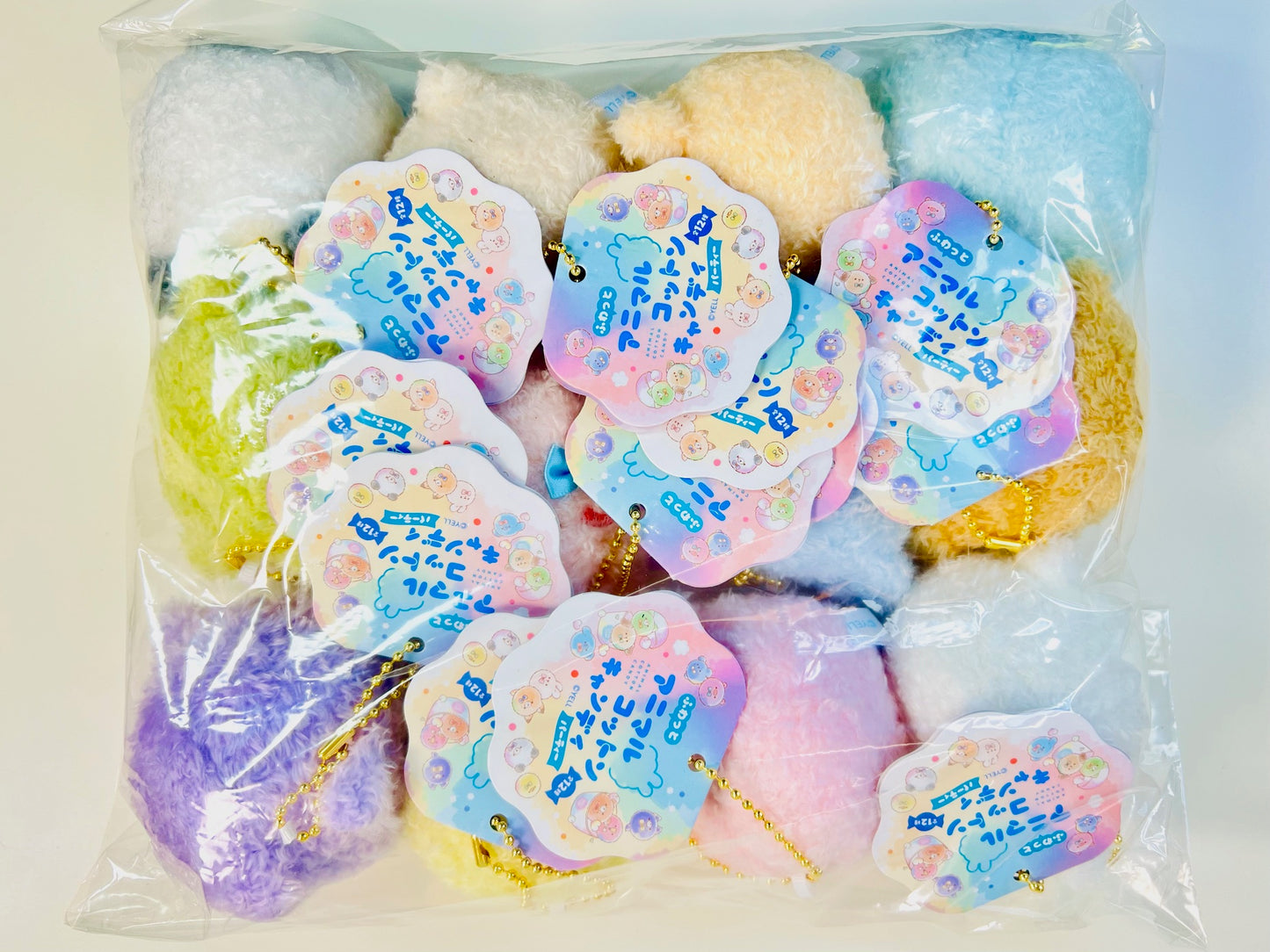 63528 Cotton Candy Animals Charm Plush-12
