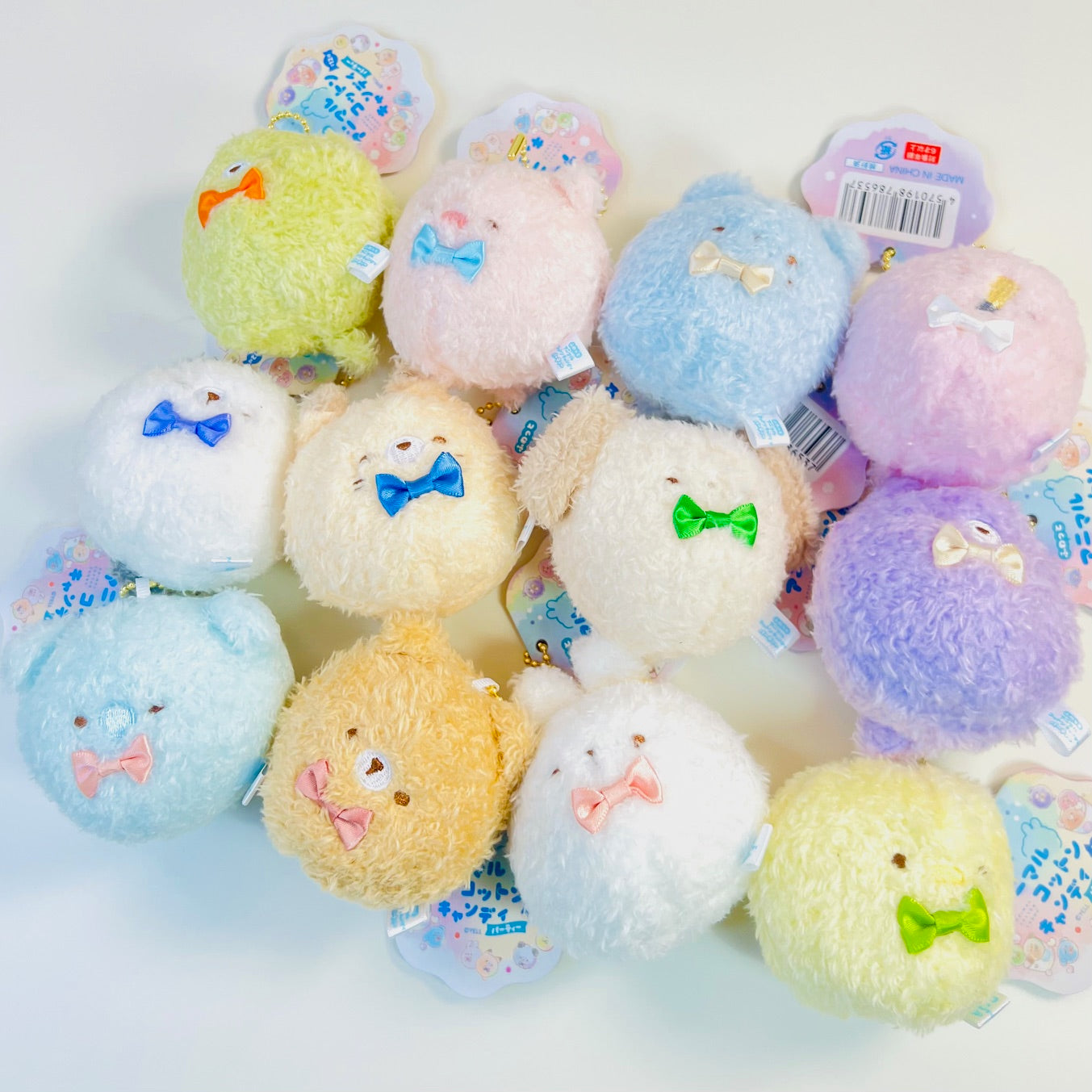 63528 Cotton Candy Animals Charm Plush-12