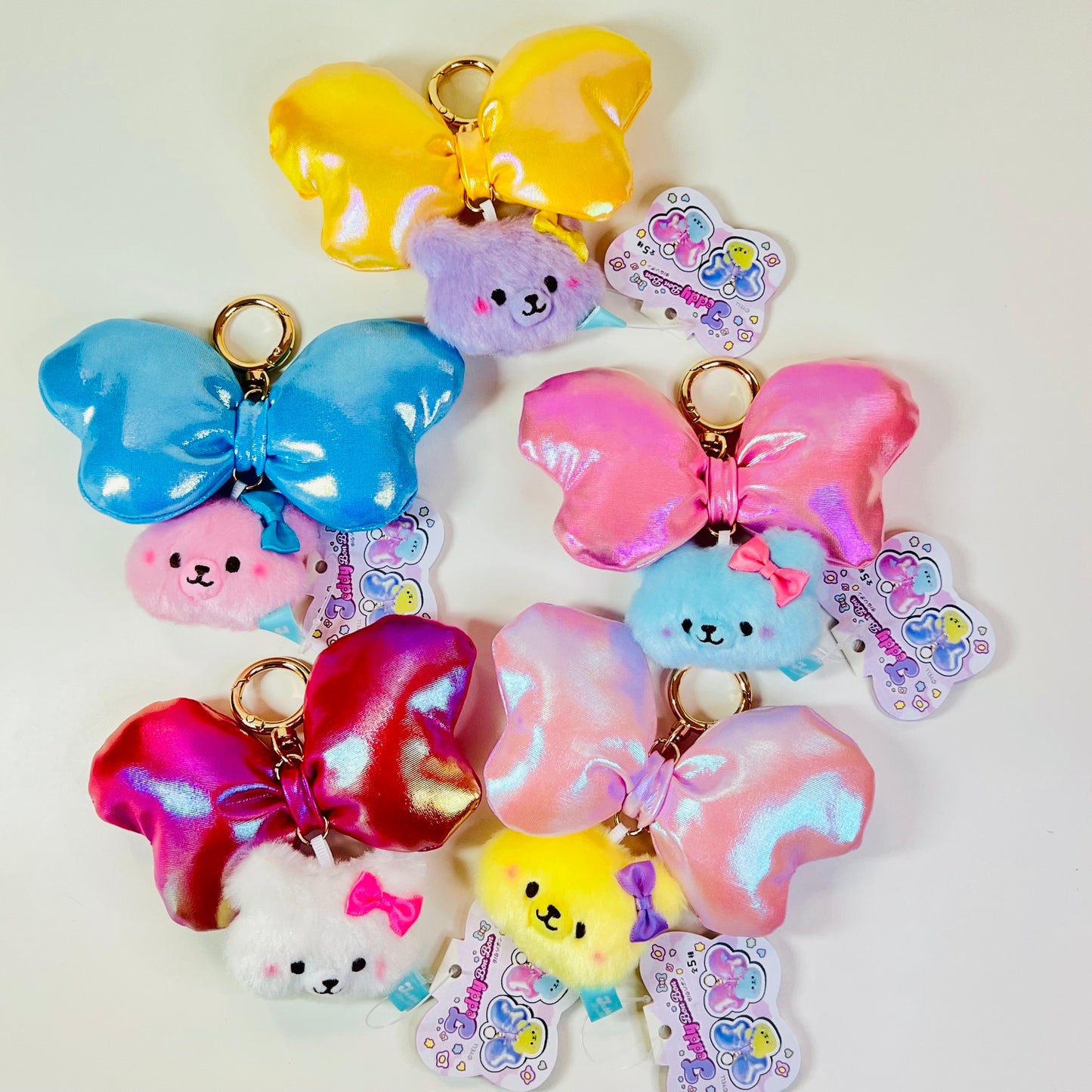 63531 Teddy BonBon Ribbon Charm Plush-5