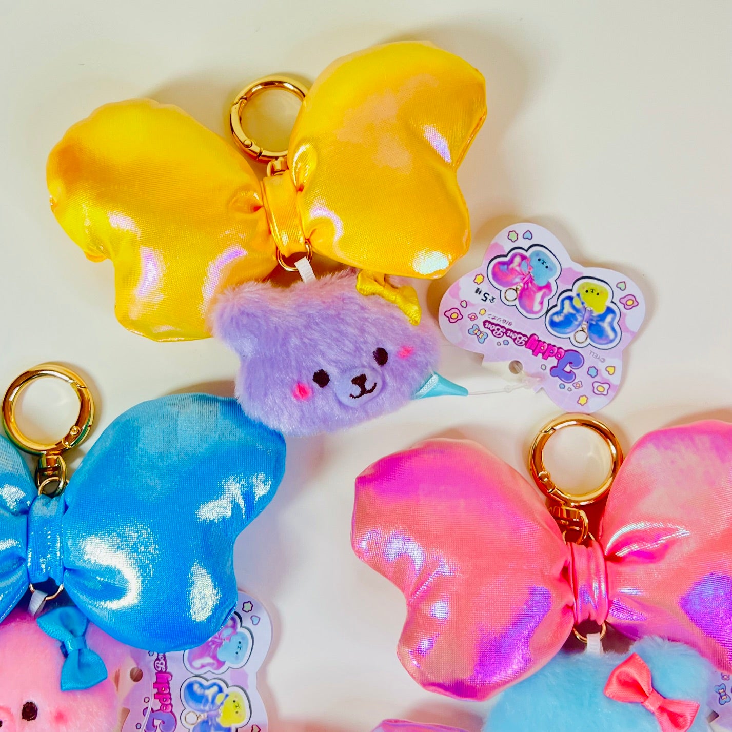 63531 Teddy BonBon Ribbon Charm Plush-5
