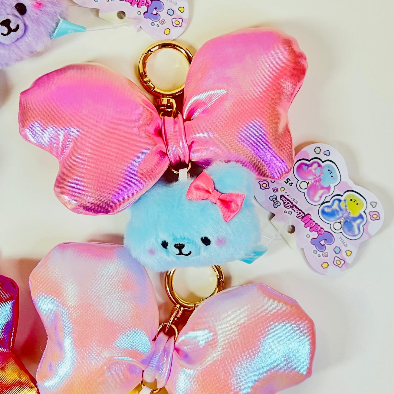 63531 Teddy BonBon Ribbon Charm Plush-5