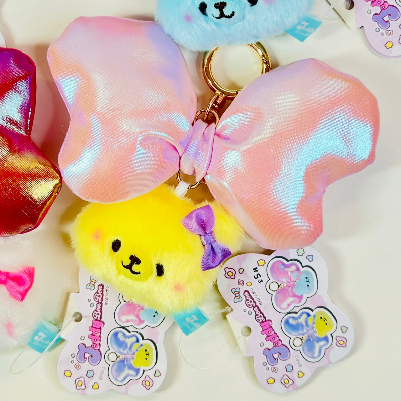 63531 Teddy BonBon Ribbon Charm Plush-5