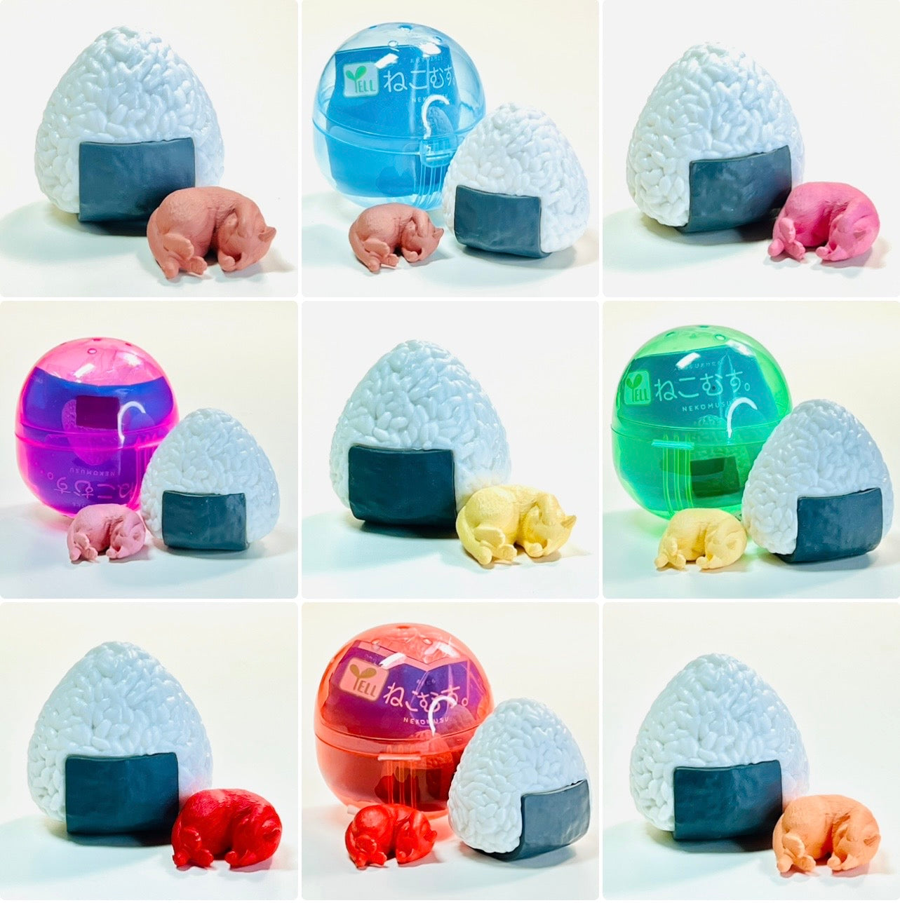 70448 Cat Riceball Nekomusu Figurine Capsule-5