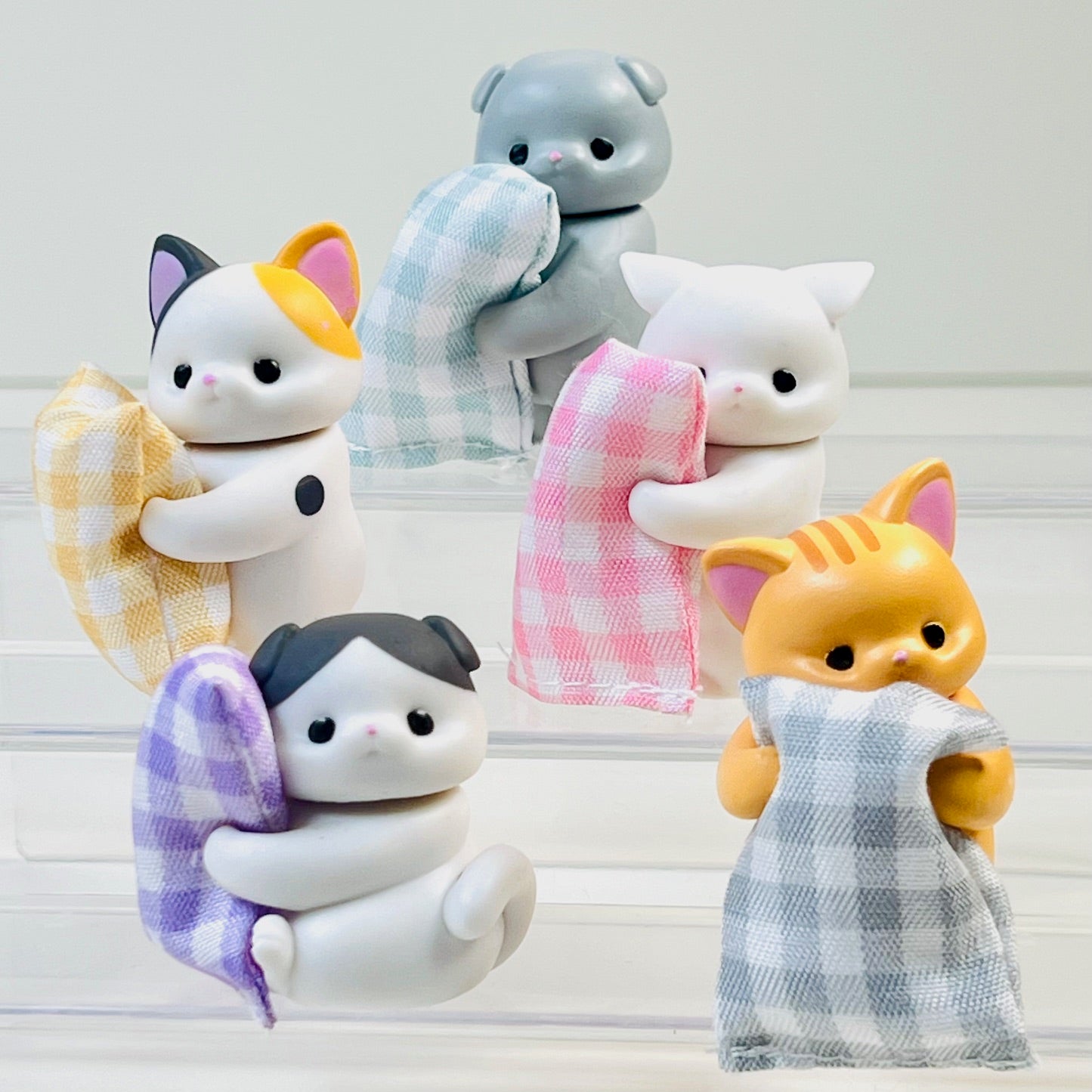 X 70456 Cats with Pillow Figurine Capsule-DISCONTINUED