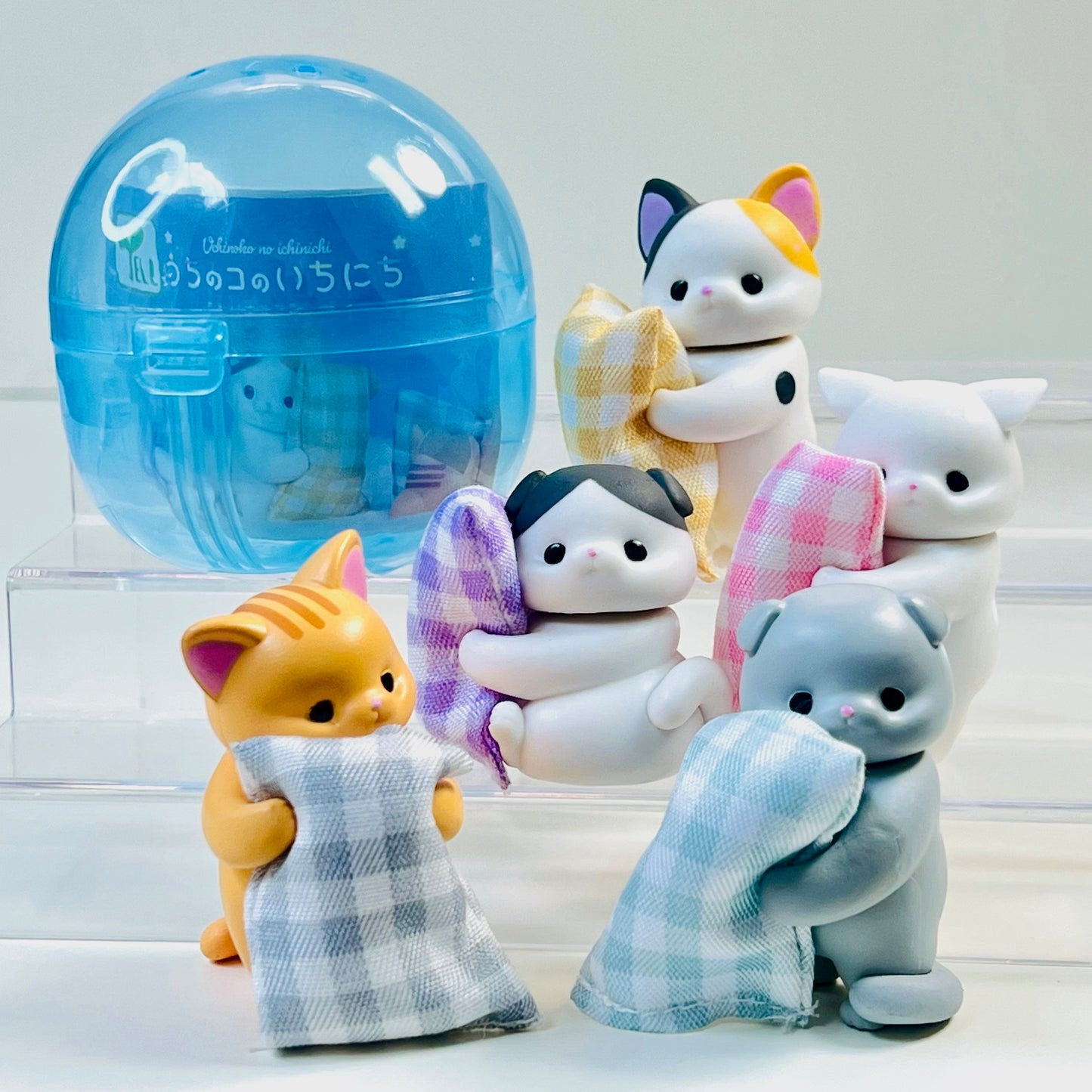 X 70456 Cats with Pillow Figurine Capsule-DISCONTINUED